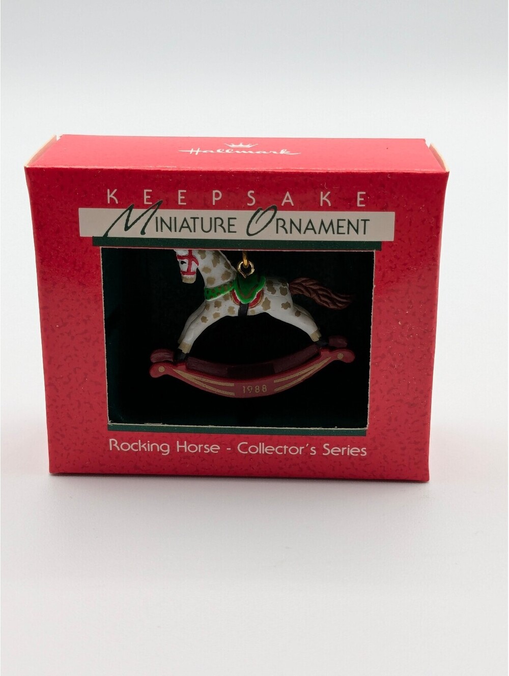 Hallmark Keepsake Rocking Horse Miniature Ornament 1988, 1st in Series, New